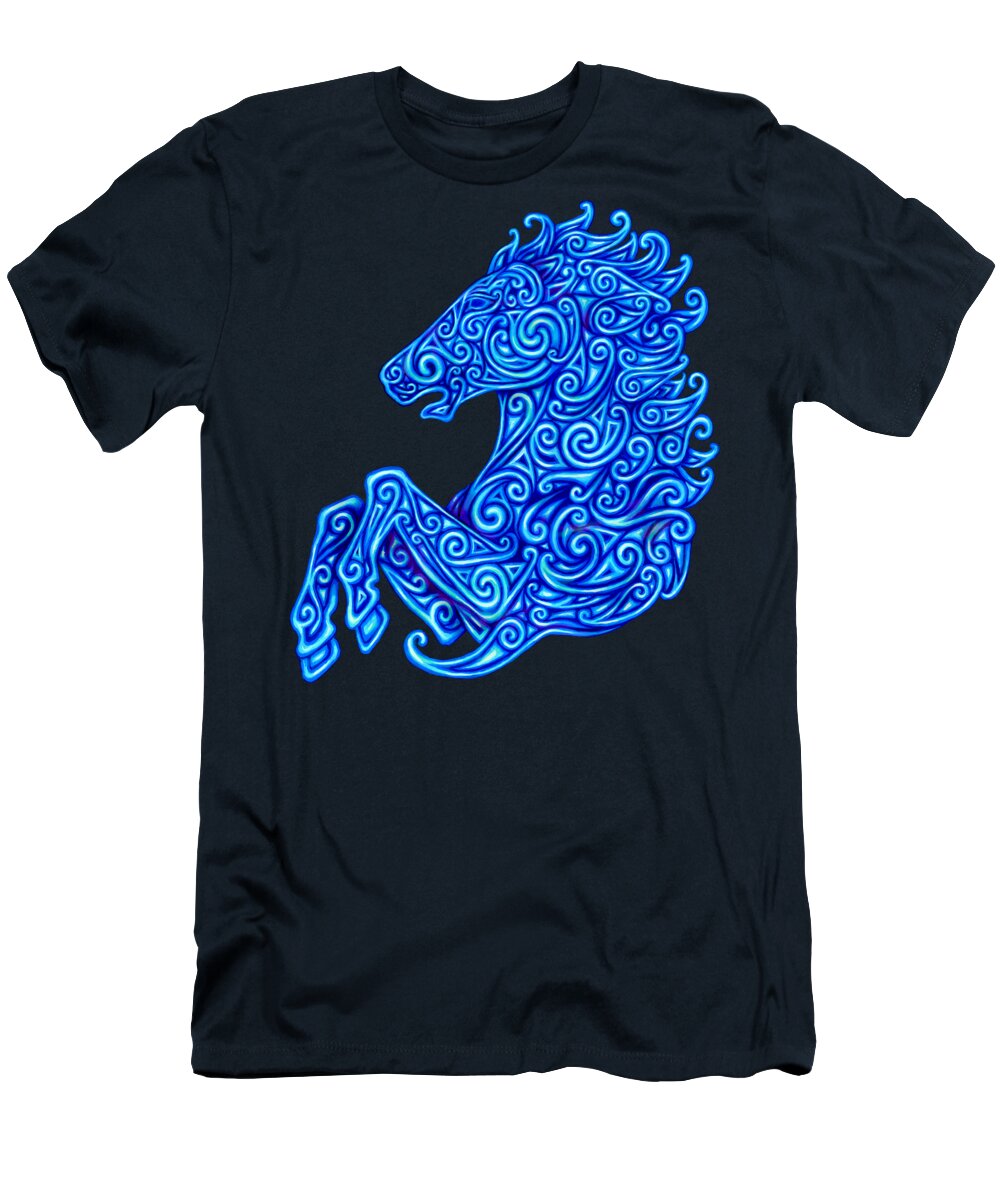 Horse T-Shirt featuring the painting Celtic Horse by Rebecca Wang