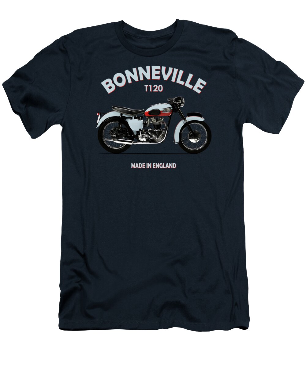 Triumph Bonneville T-Shirt featuring the photograph Triumph Bonneville 1959 by Mark Rogan