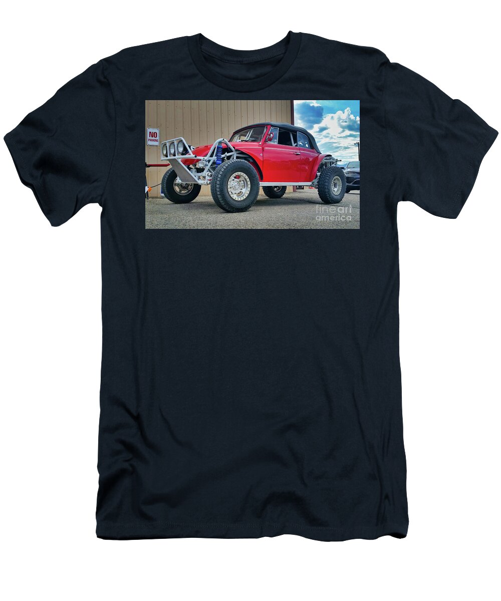 Volkswagen Beetle T-Shirt featuring the photograph Baja Bug by Tony Baca
