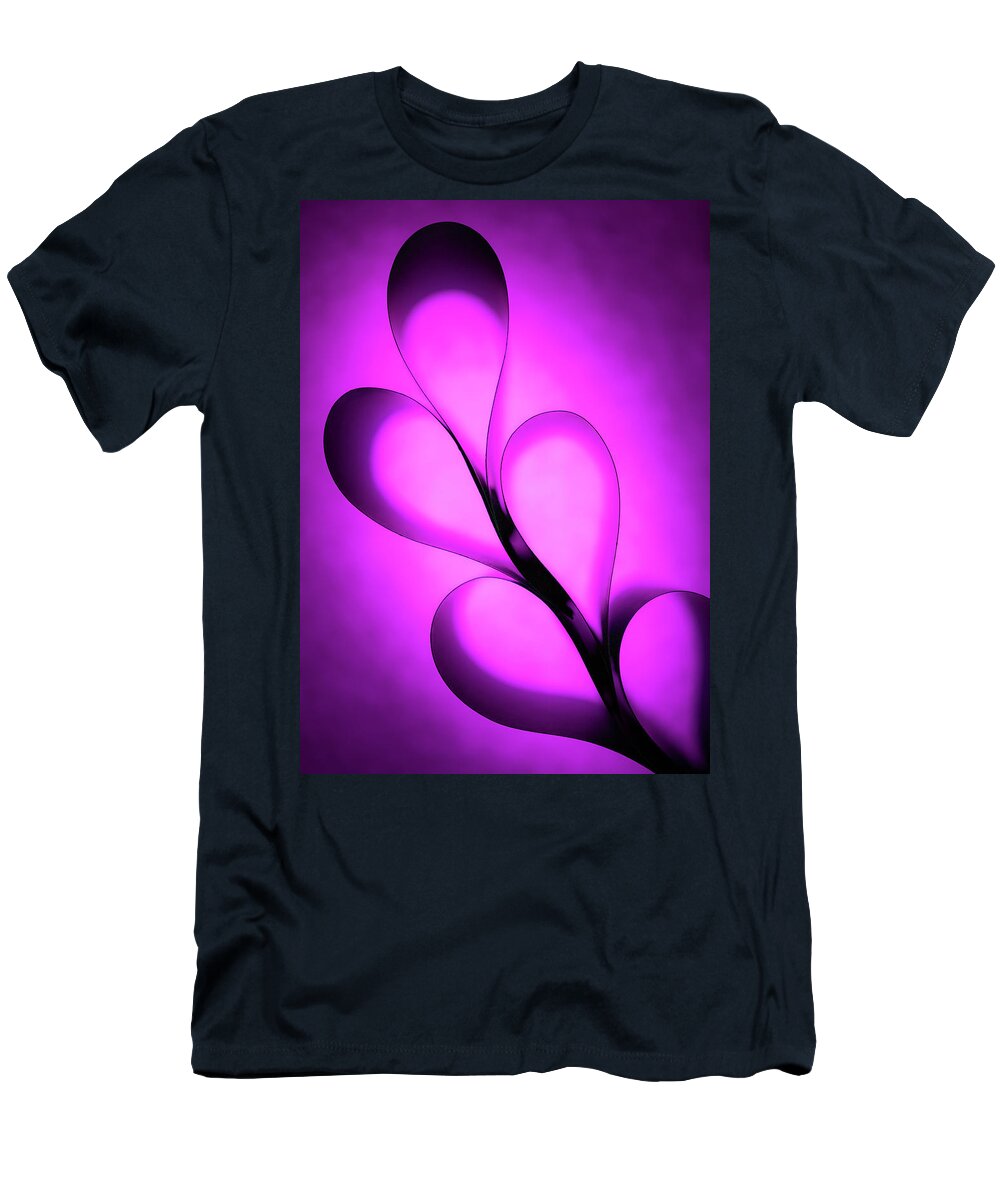 Abstract T-Shirt featuring the photograph Balance - Paper Abstract by Elvira Peretsman