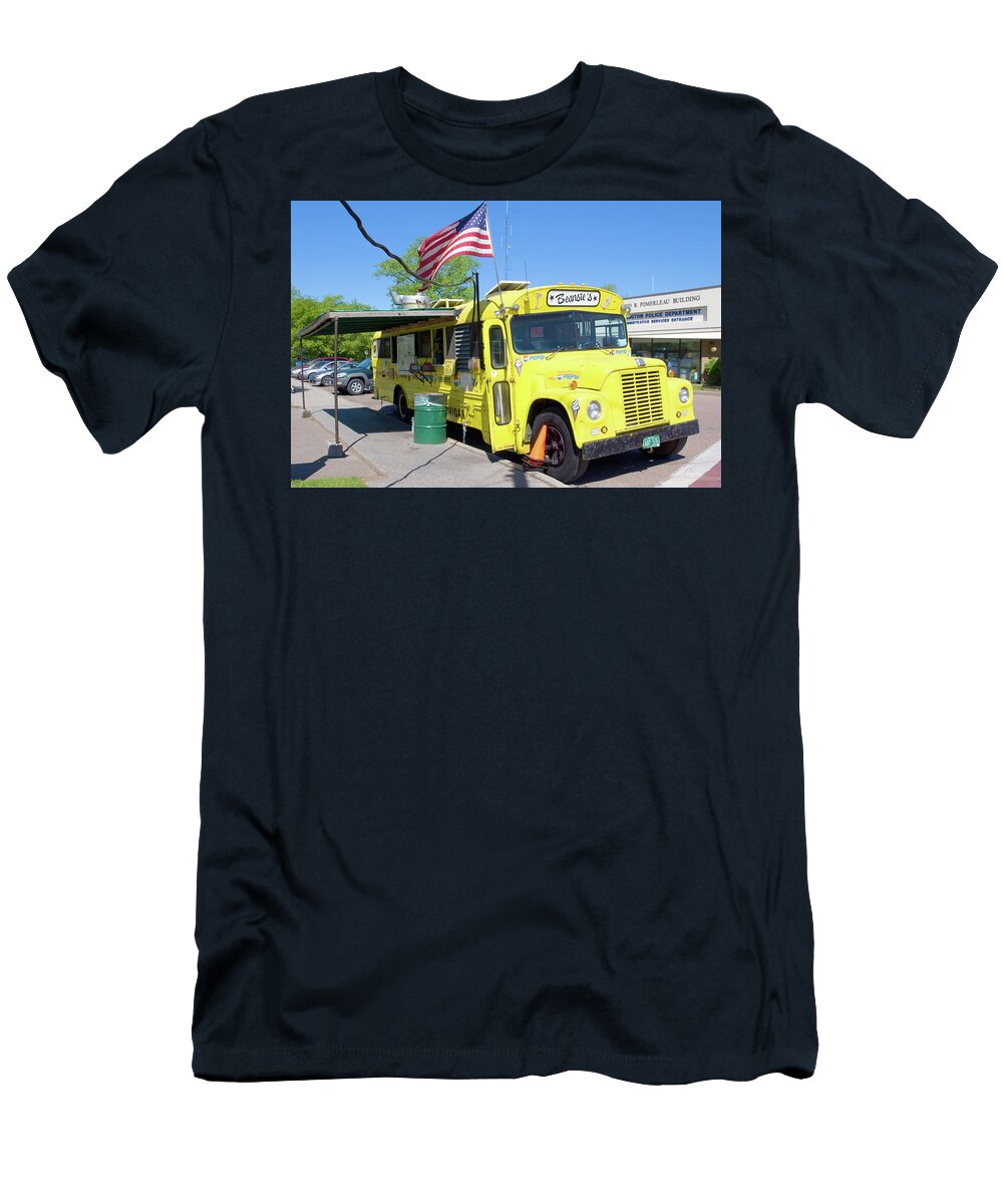Beansie's T-Shirt featuring the photograph Beansie's Bus by Rik Carlson