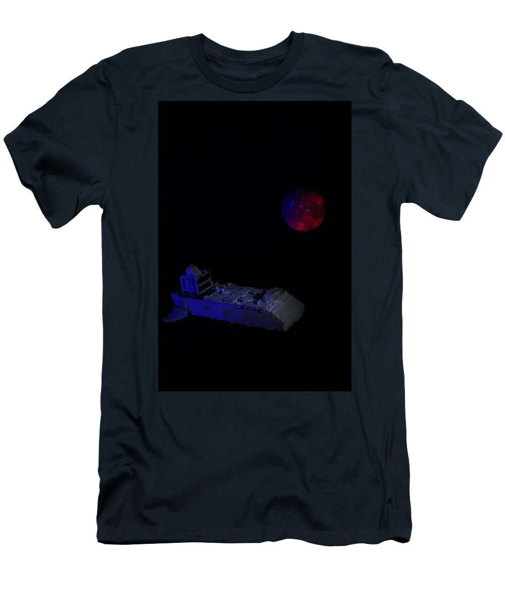 Space T-Shirt featuring the photograph Beyond the Stars by Army Men Around the House
