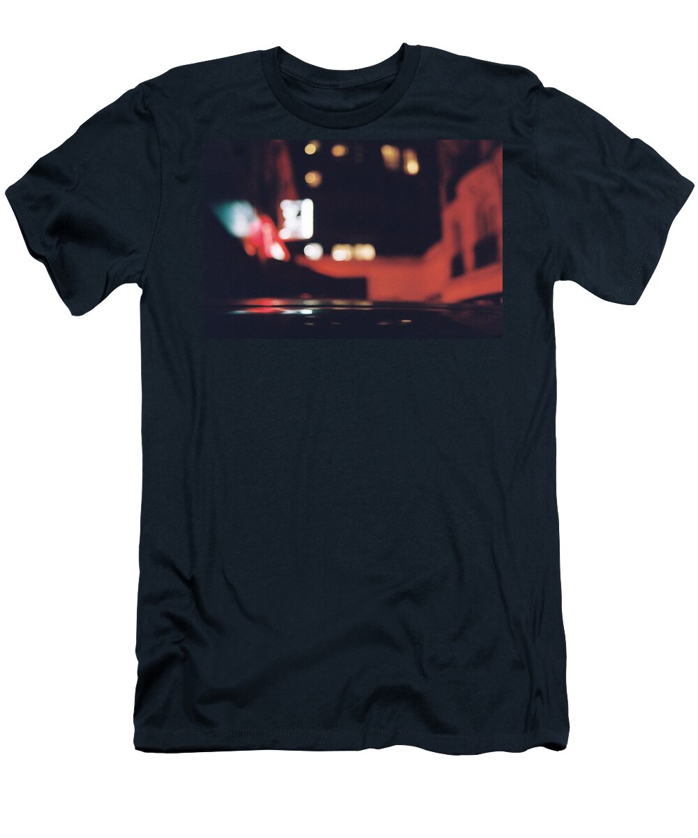 Night T-Shirt featuring the photograph Blurry night by Barthelemy De Mazenod
