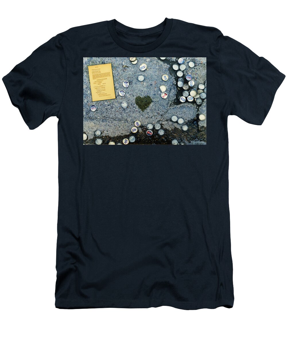 Beer T-Shirt featuring the mixed media Bottle Cap by James W Johnson