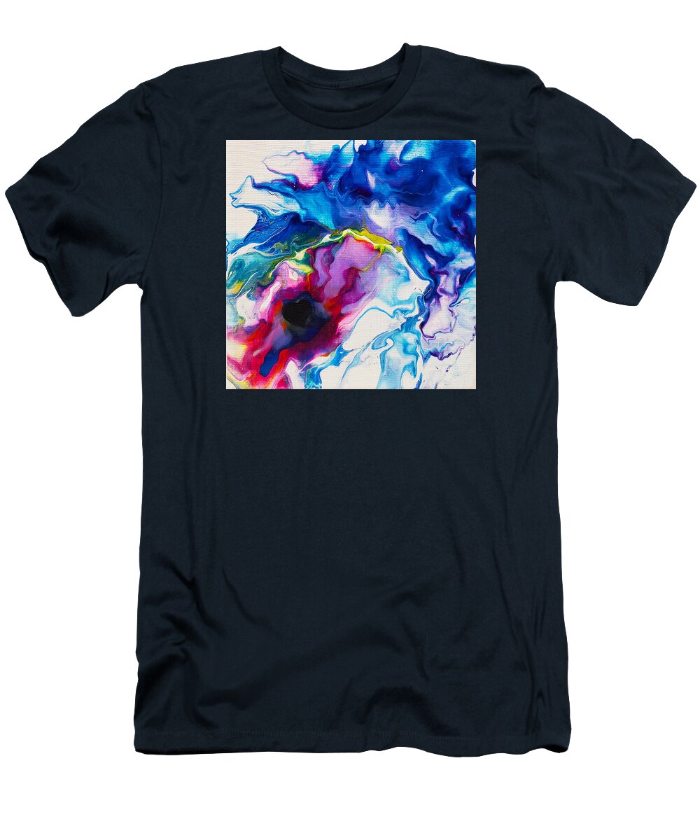 Abstract T-Shirt featuring the painting Breathe by Christine Bolden
