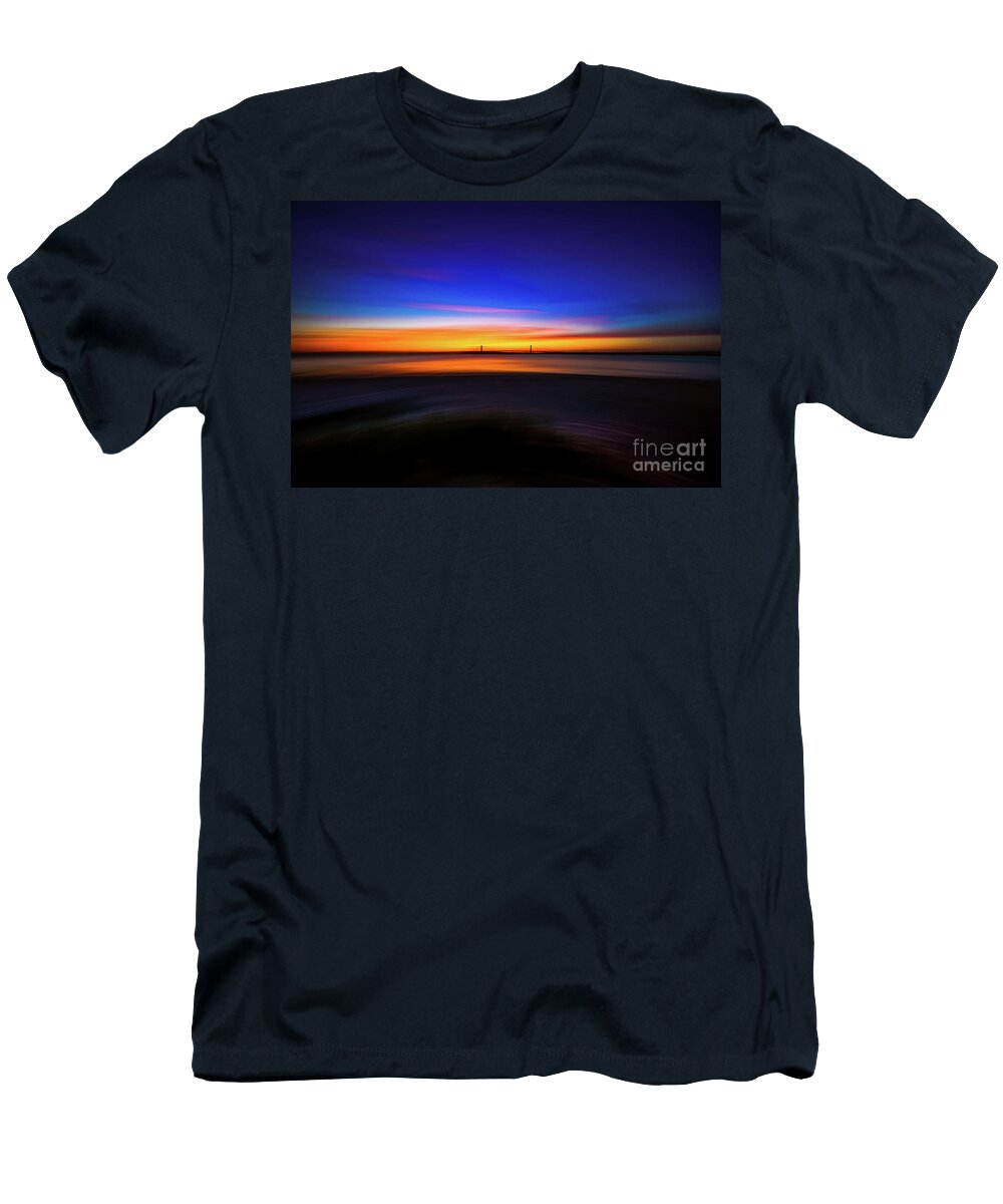 2020 T-Shirt featuring the mixed media Burning Bridge by Stef Ko