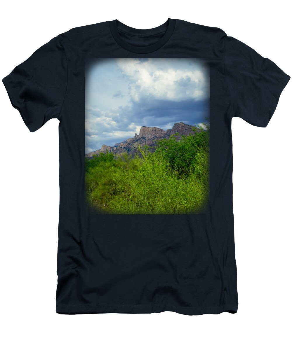 Arizona T-Shirt featuring the photograph Catalina Monsoon v25111 by Mark Myhaver