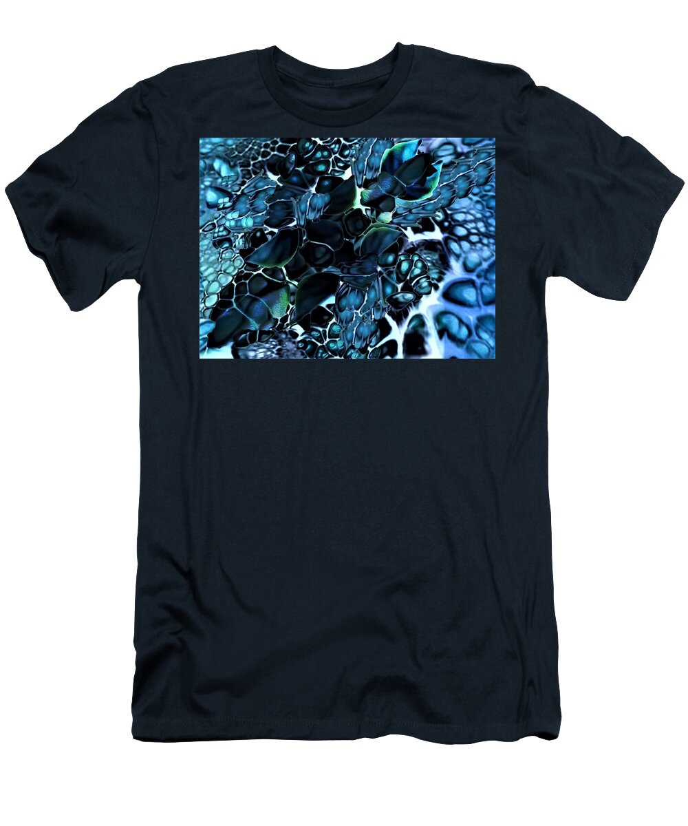 Abstract Art T-Shirt featuring the digital art Chrysalis 1 by Aldane Wynter
