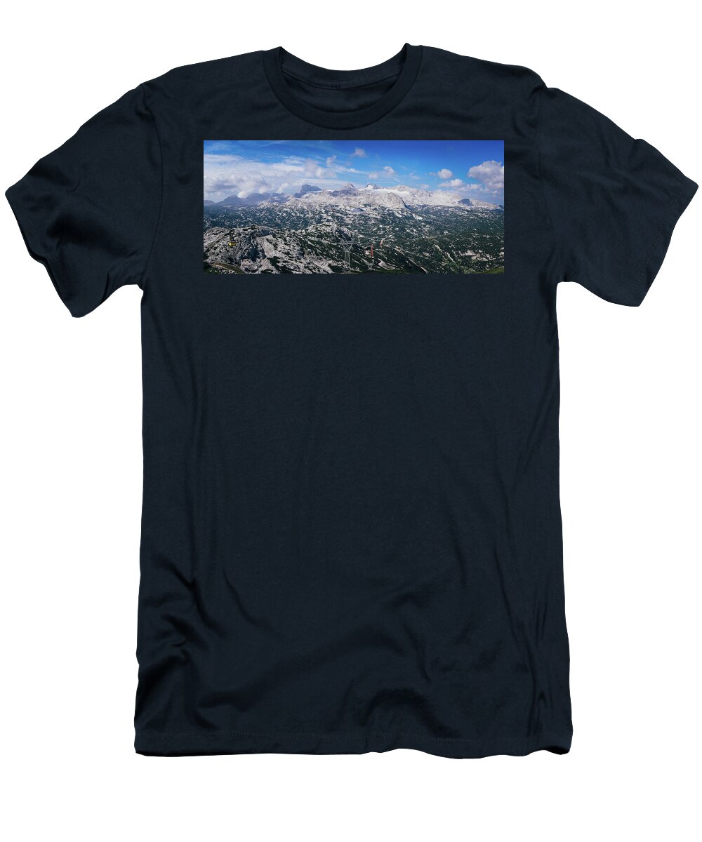 View T-Shirt featuring the photograph Hoher Dachstein by Vaclav Sonnek