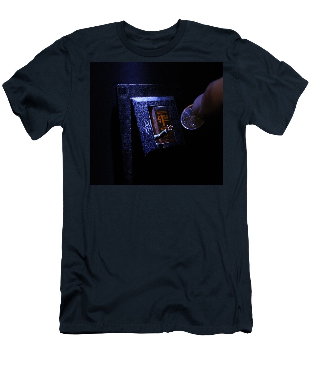 Arcade T-Shirt featuring the photograph Coin Operated by Army Men Around the House