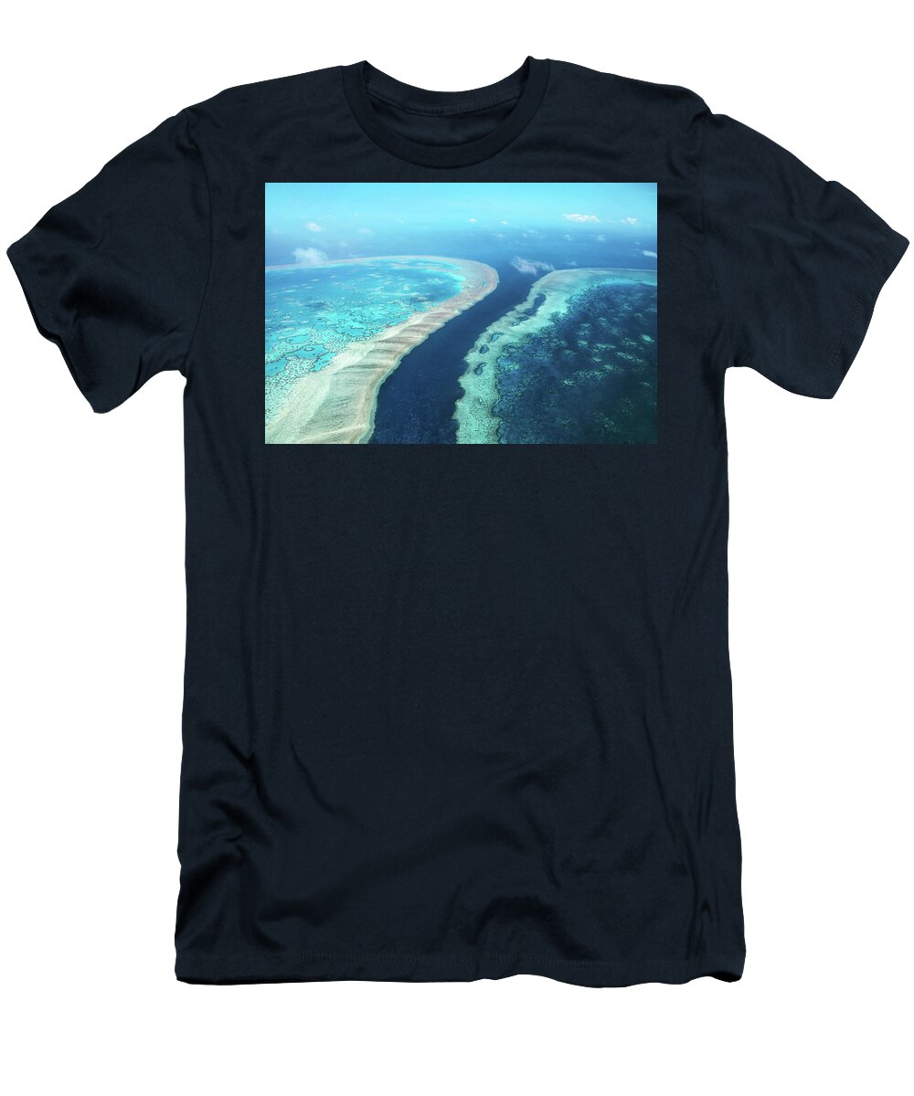 Great Barrier Reef T-Shirt featuring the photograph Corals Edge by Az Jackson