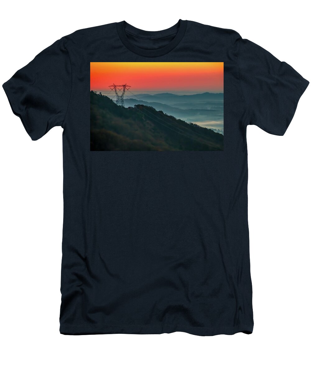 Valley Sunrise T-Shirt featuring the photograph Dawn in the Valley by Deb Beausoleil