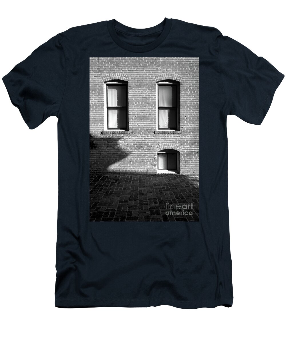Daybreak Shadows T-Shirt featuring the photograph Daybreak shadows by Jerry Editor
