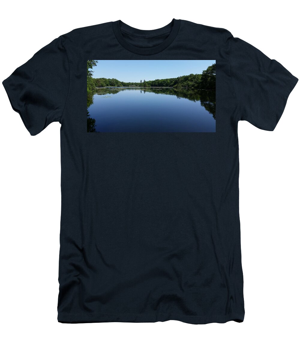 Lake T-Shirt featuring the photograph Deep Blue West Lake Reflection by Stacie Siemsen