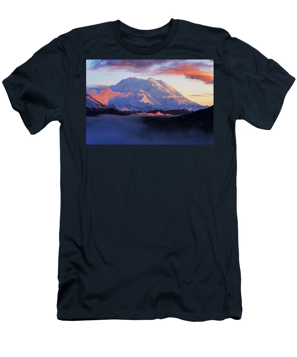 Alaska T-Shirt featuring the photograph Denali Surprise by Chad Dutson