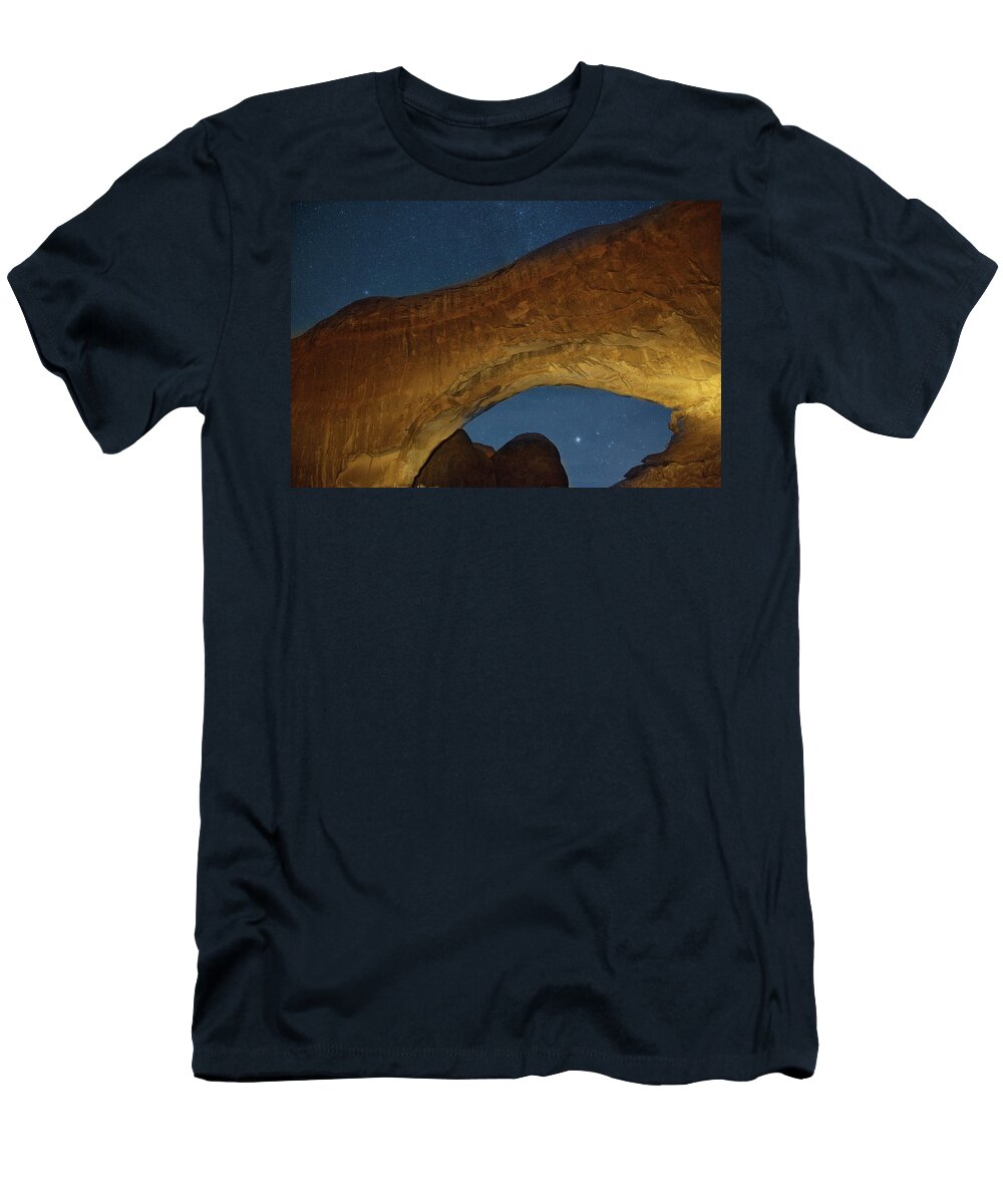 Pine Tree Arch T-Shirt featuring the photograph Desert solitude by Kunal Mehra