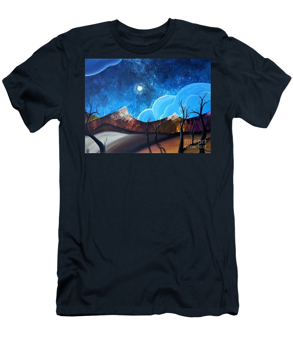 Desolate T-Shirt featuring the painting Desolate by April Reilly