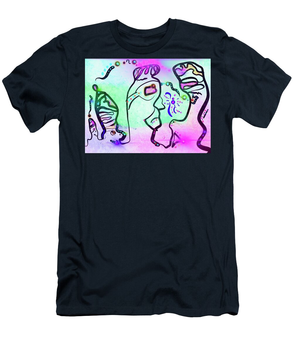 Draya Love T-Shirt featuring the digital art Development by Andrea Crawford