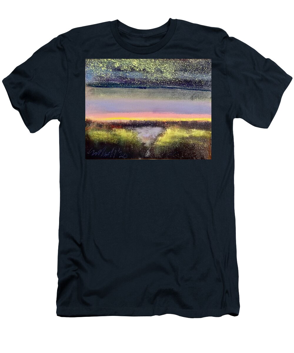 Painting T-Shirt featuring the painting Double Scape by Les Leffingwell