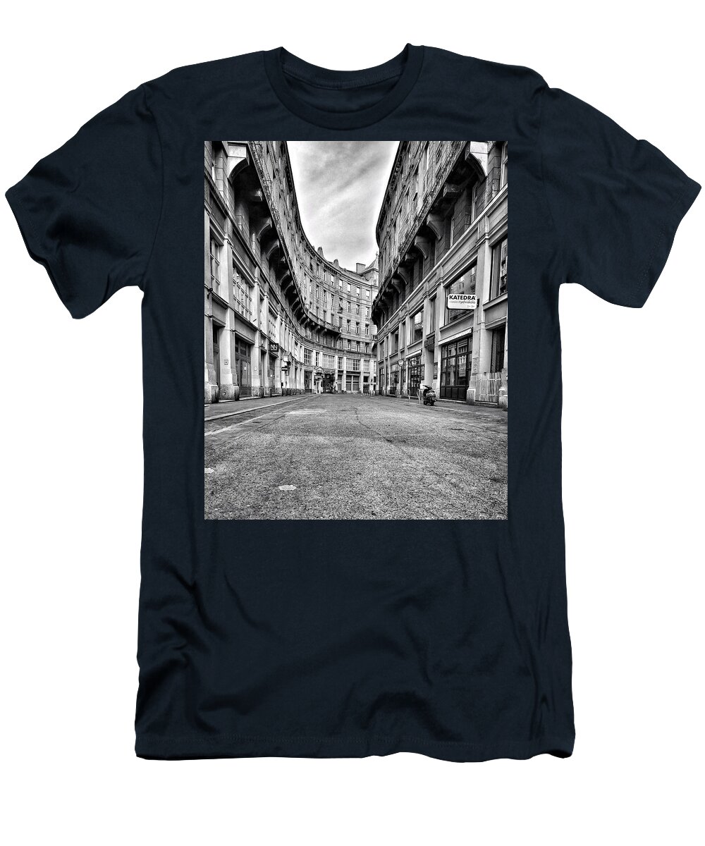 Budapest T-Shirt featuring the photograph Empty Streets - Budapest 2020 by Tito Slack
