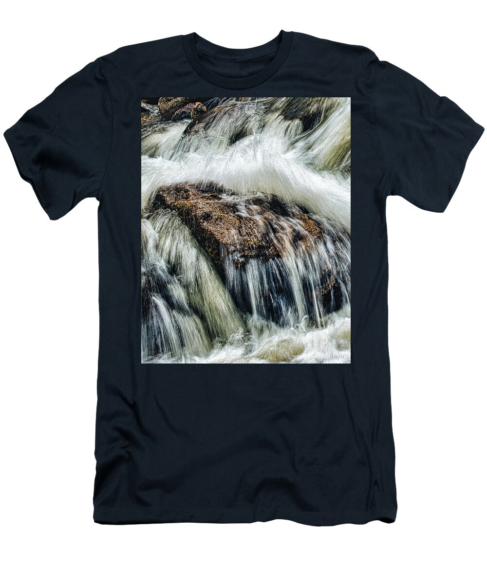 Falling Water T-Shirt featuring the photograph Falling by Jim Signorelli
