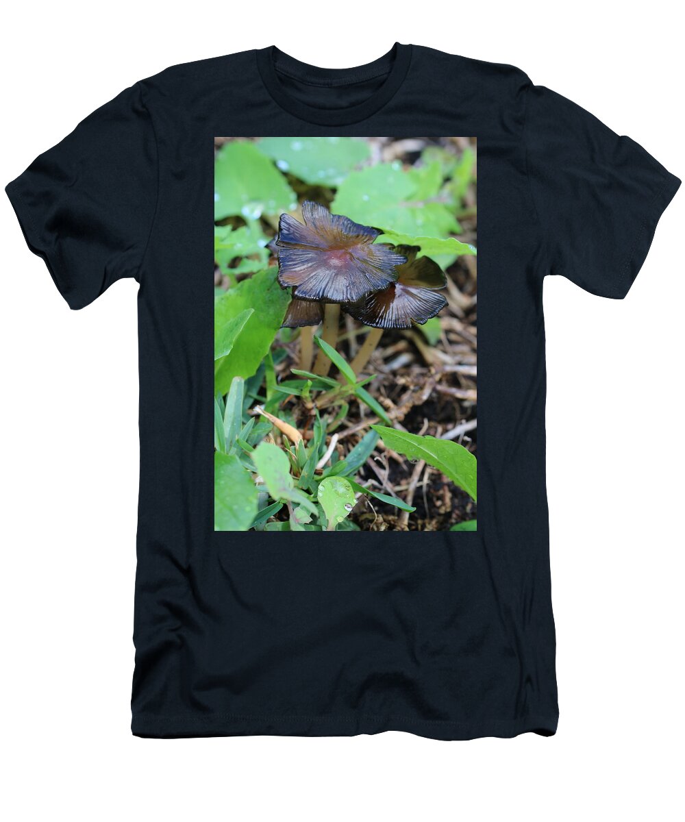 Fungi T-Shirt featuring the photograph Fungi and Weeds by Michaela Perryman