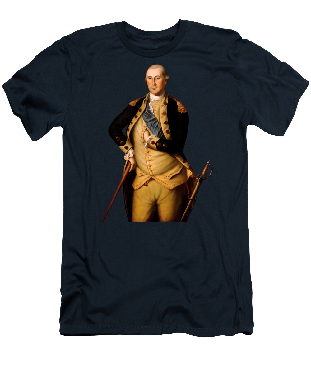 George Washington T-Shirt featuring the painting General George Washington by War Is Hell Store