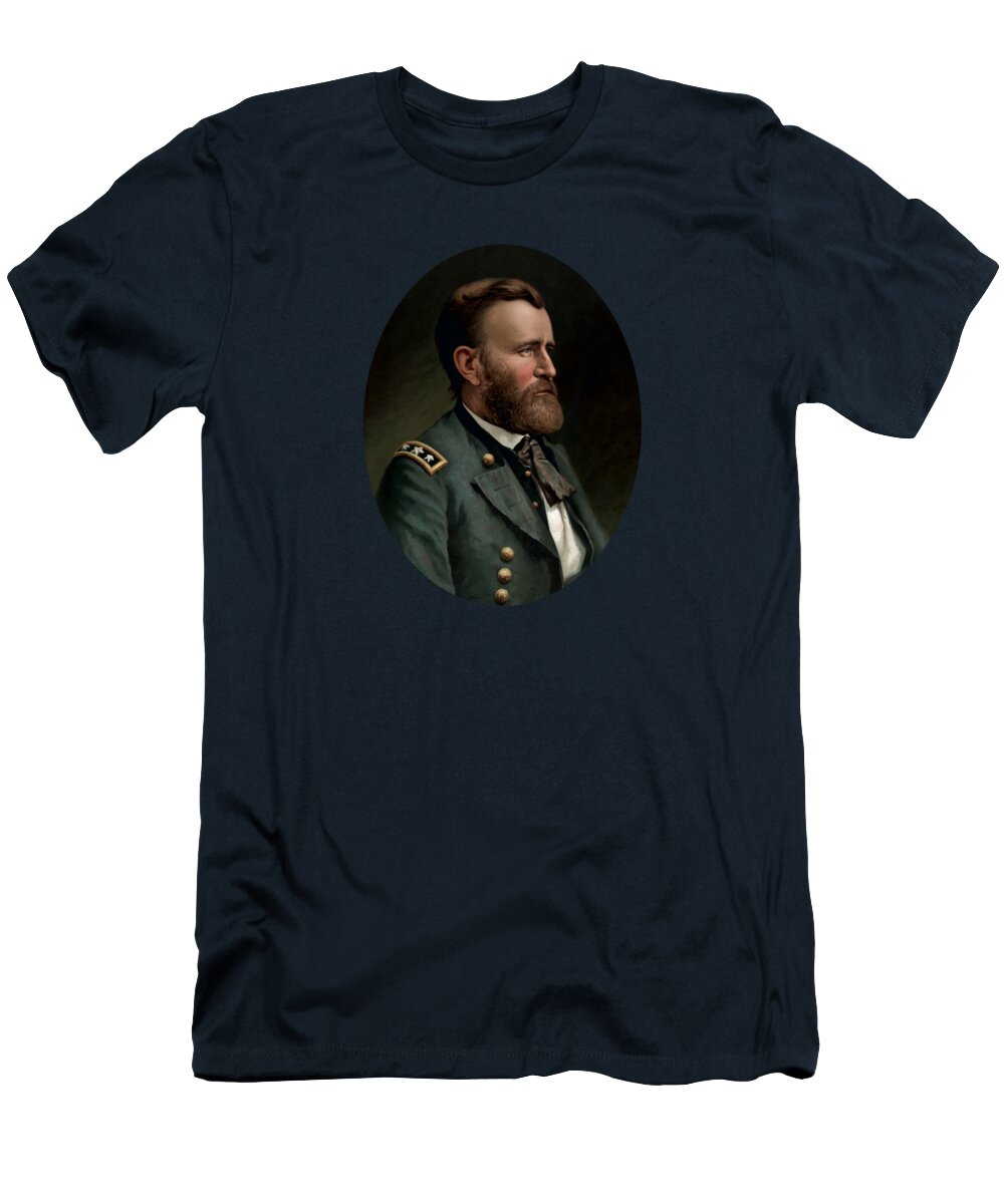 Civil War T-Shirt featuring the painting General Grant - Three by War Is Hell Store