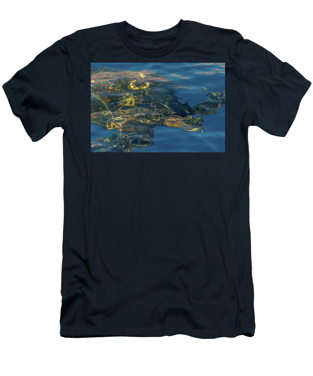 Kauai T-Shirt featuring the photograph Piccaso Green Turtle. by Doug Davidson