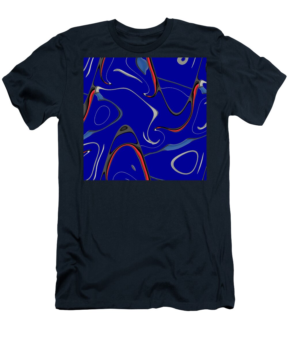 Digital T-Shirt featuring the digital art Hammer and Screwdriver Amuck by Ronald Mills