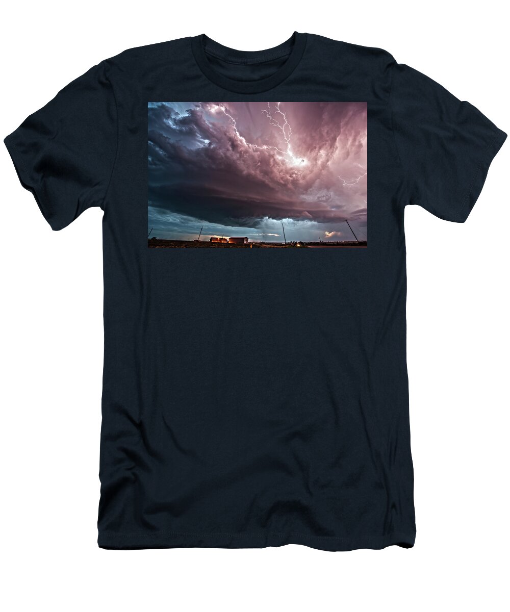 Weather T-Shirt featuring the photograph Hasty, Colorado by Colt Forney