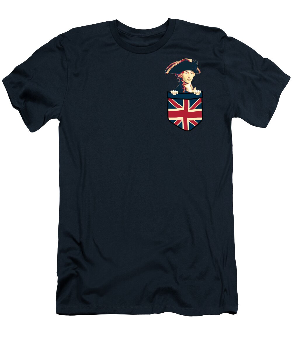 Horatio T-Shirt featuring the digital art Horatio Nelson In My Pocket by Filip Schpindel