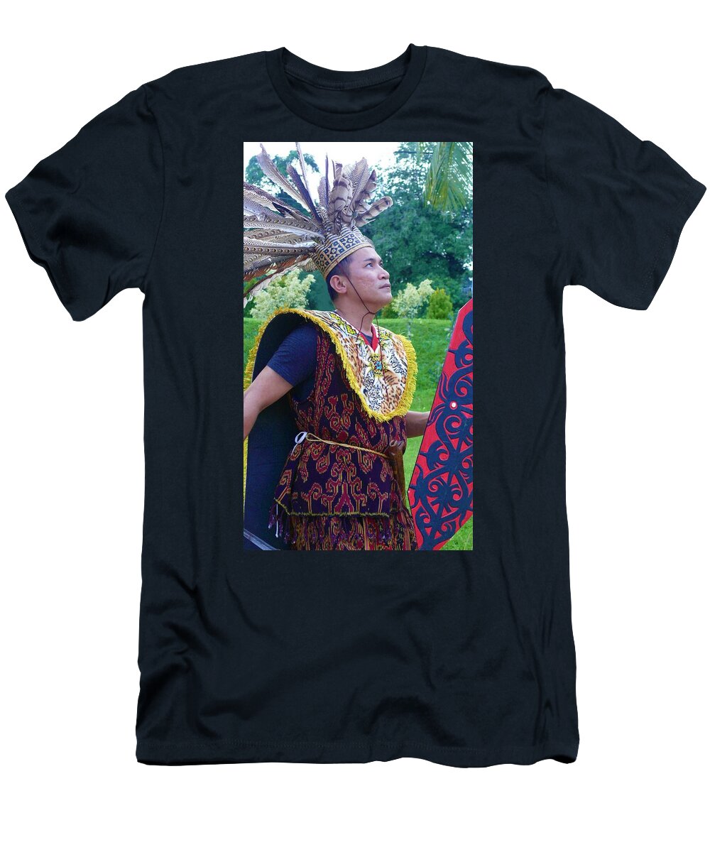 Iban Tribe T-Shirt featuring the photograph Iban Tribe Member by Robert Bociaga