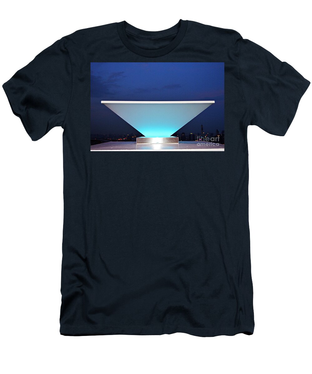 Deep Blue Sky T-Shirt featuring the photograph Illumination by Thomas Schroeder