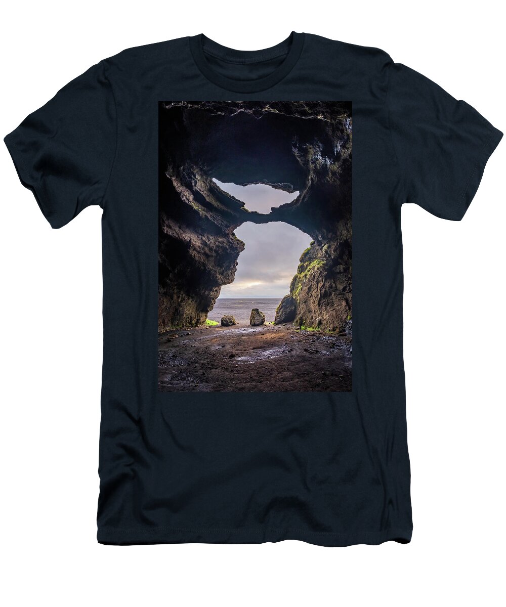 Yoda T-Shirt featuring the photograph Inside Yoda Cave in Iceland by Alexios Ntounas