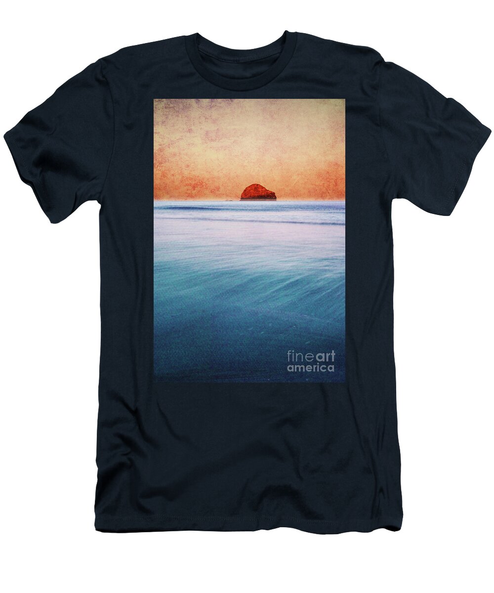 Sunrise T-Shirt featuring the photograph Island in the Sun by David Lichtneker
