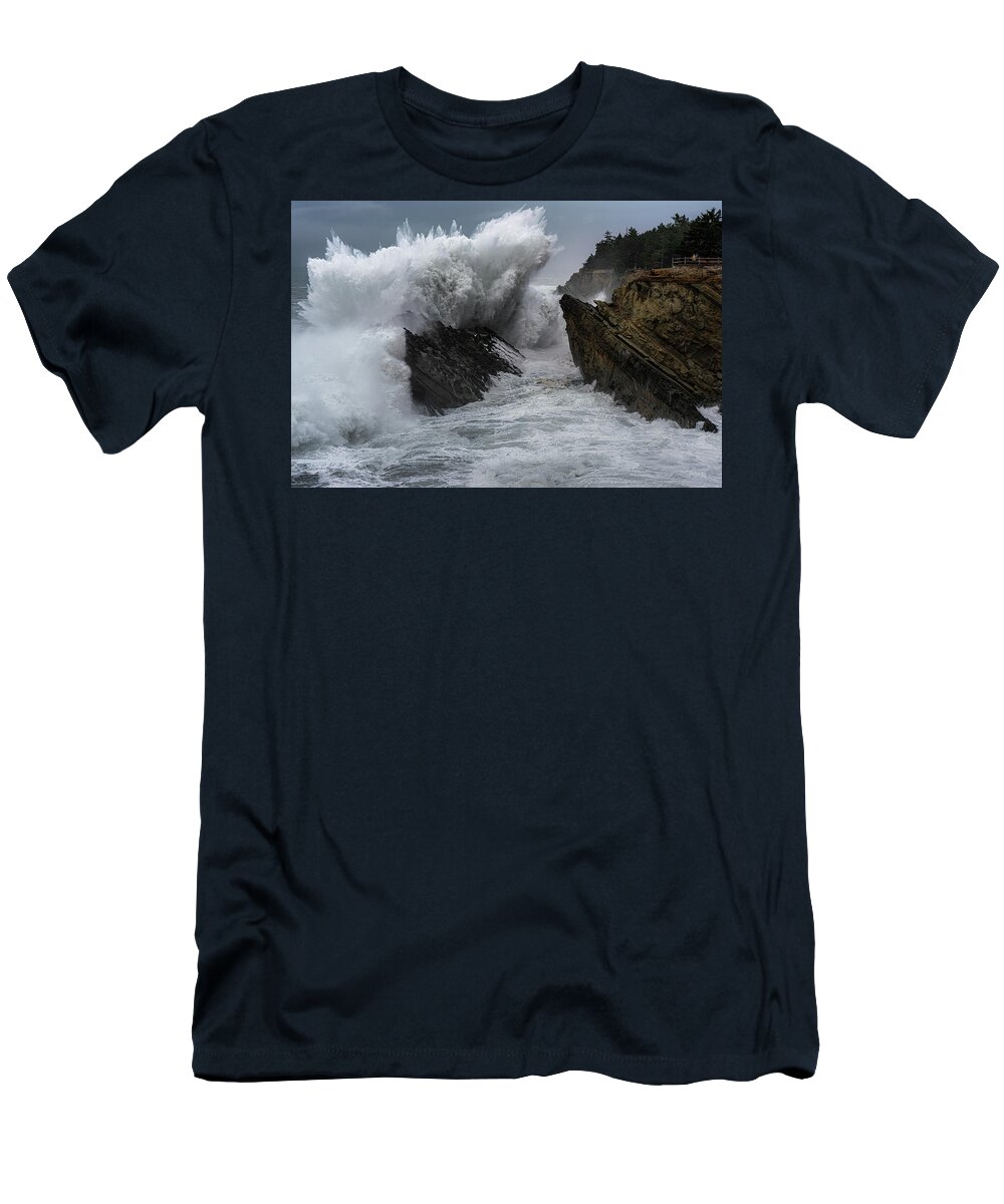 Coast T-Shirt featuring the photograph King Tides 1 by Ryan Weddle