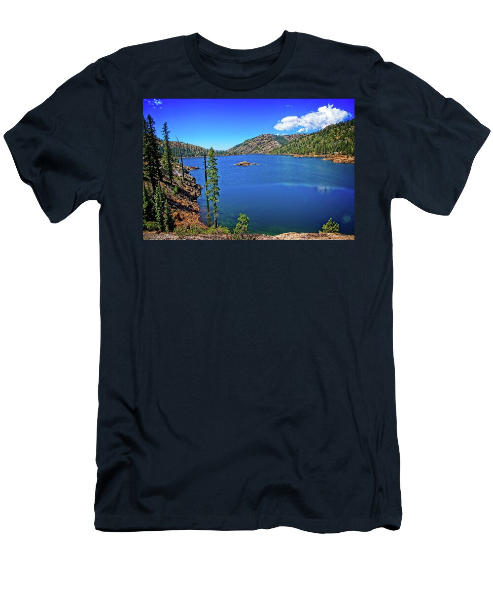 Beautiful T-Shirt featuring the photograph Meadow Lake View by David Desautel