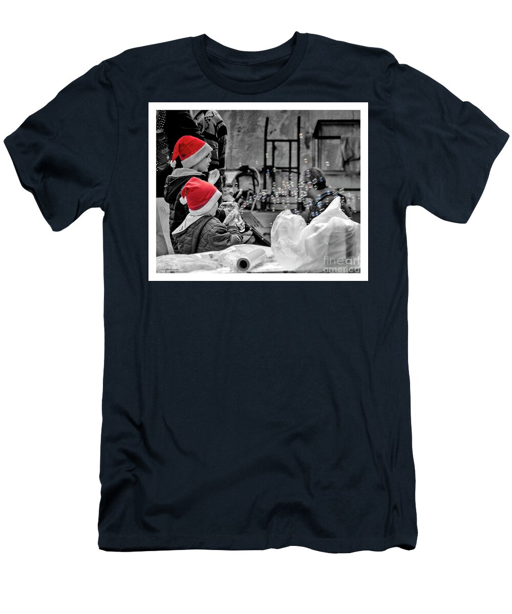  Christmas T-Shirt featuring the photograph Merry Christmas by Arik Baltinester