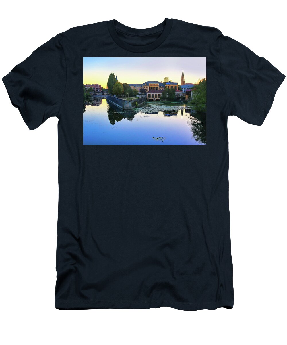 France T-Shirt featuring the photograph Metz pont saint-georges France by MPhotographer