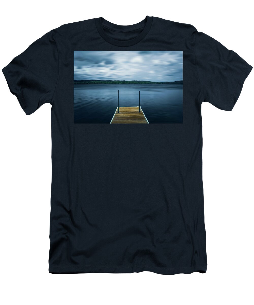 Hungry Jack Lake Minnesota T-Shirt featuring the photograph Moody Lake Gunflint Trail by Dan Sproul