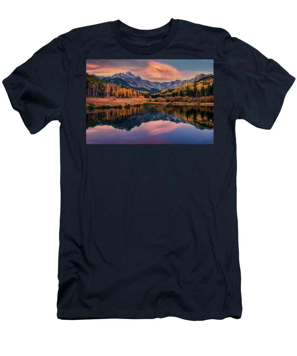 Mountain T-Shirt featuring the photograph Mt. Sneffels in Fall by David Soldano