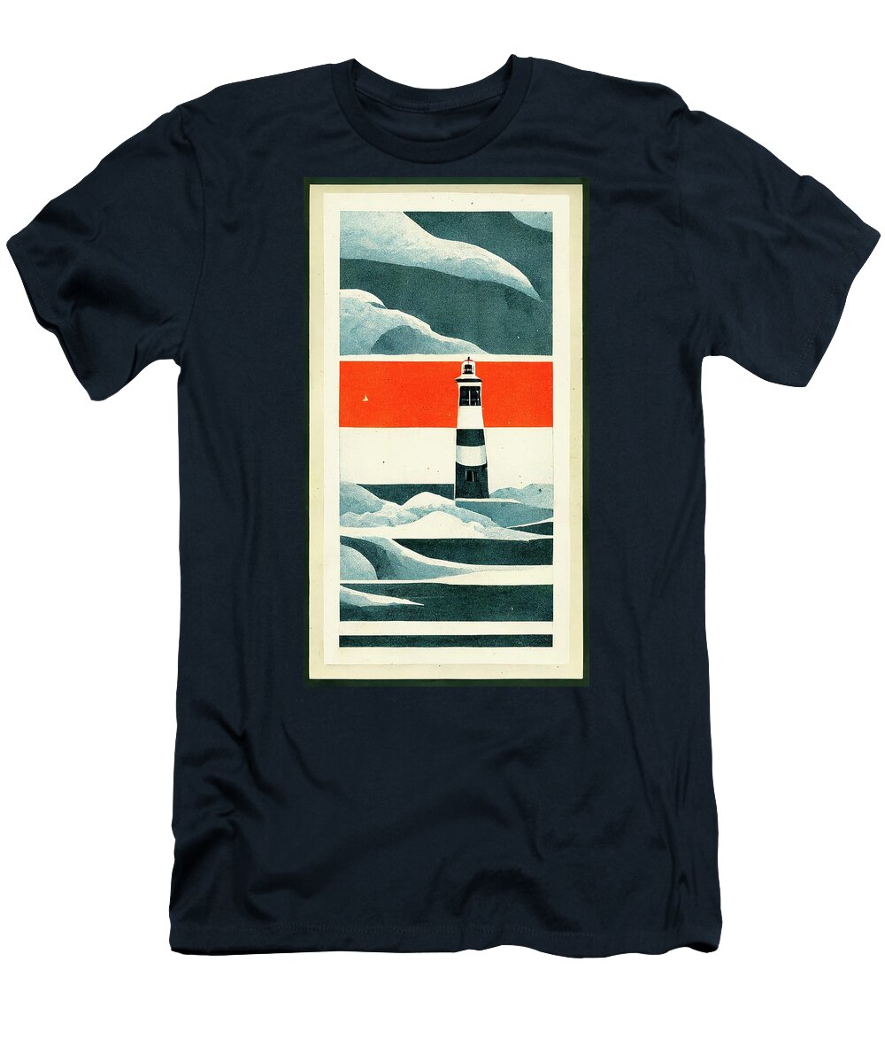 Nantucket T-Shirt featuring the digital art Nantucket by Nickleen Mosher