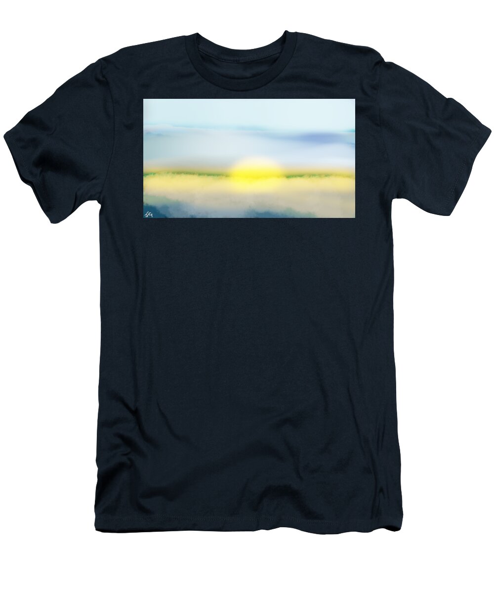 Sun T-Shirt featuring the digital art New Height's by Julie Grimshaw