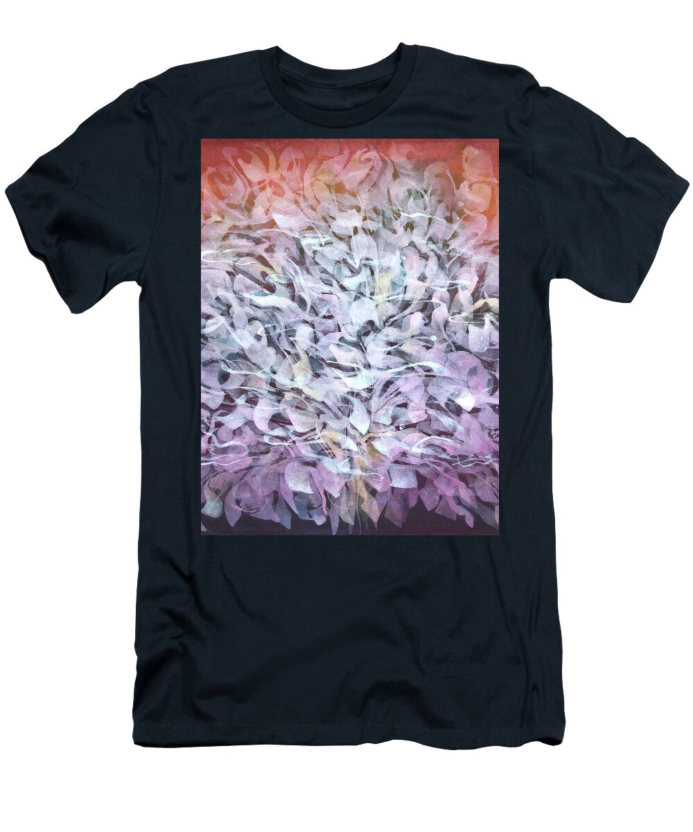 Watercolour T-Shirt featuring the painting Nothing to Say by Petra Rau