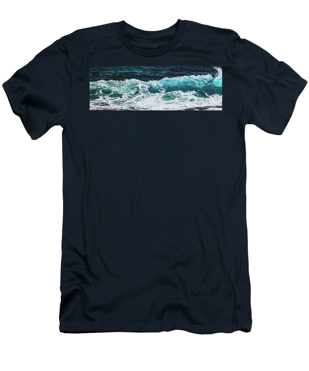 Ocean T-Shirt featuring the mixed media Ocean Wide by Teresa Trotter