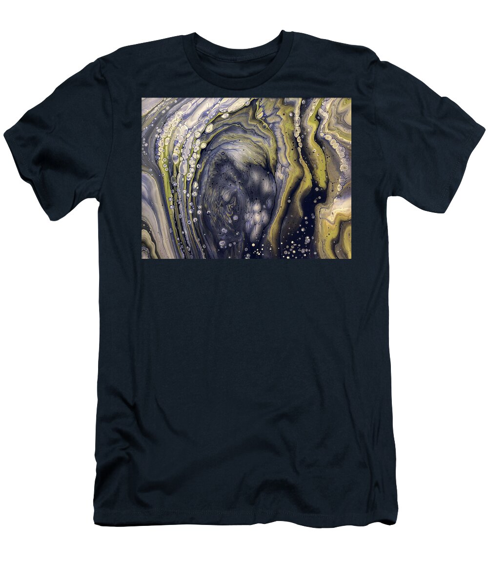 Acrylic T-Shirt featuring the painting Once Upon a Pour by Teresa Wilson by Teresa Wilson