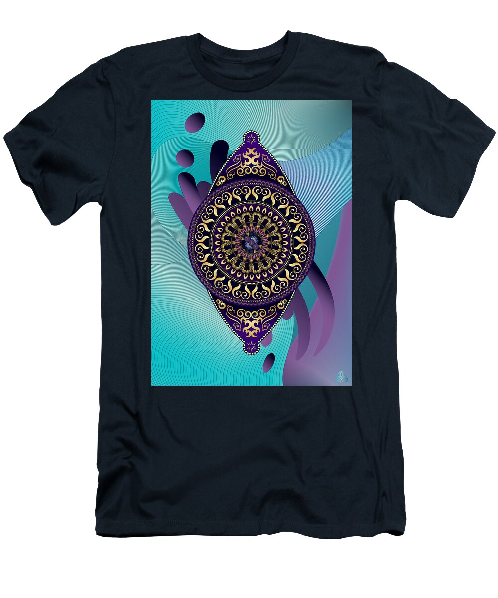 Mandala Graphic T-Shirt featuring the digital art Ornativo Vero Circulus No 4296 by Alan Bennington