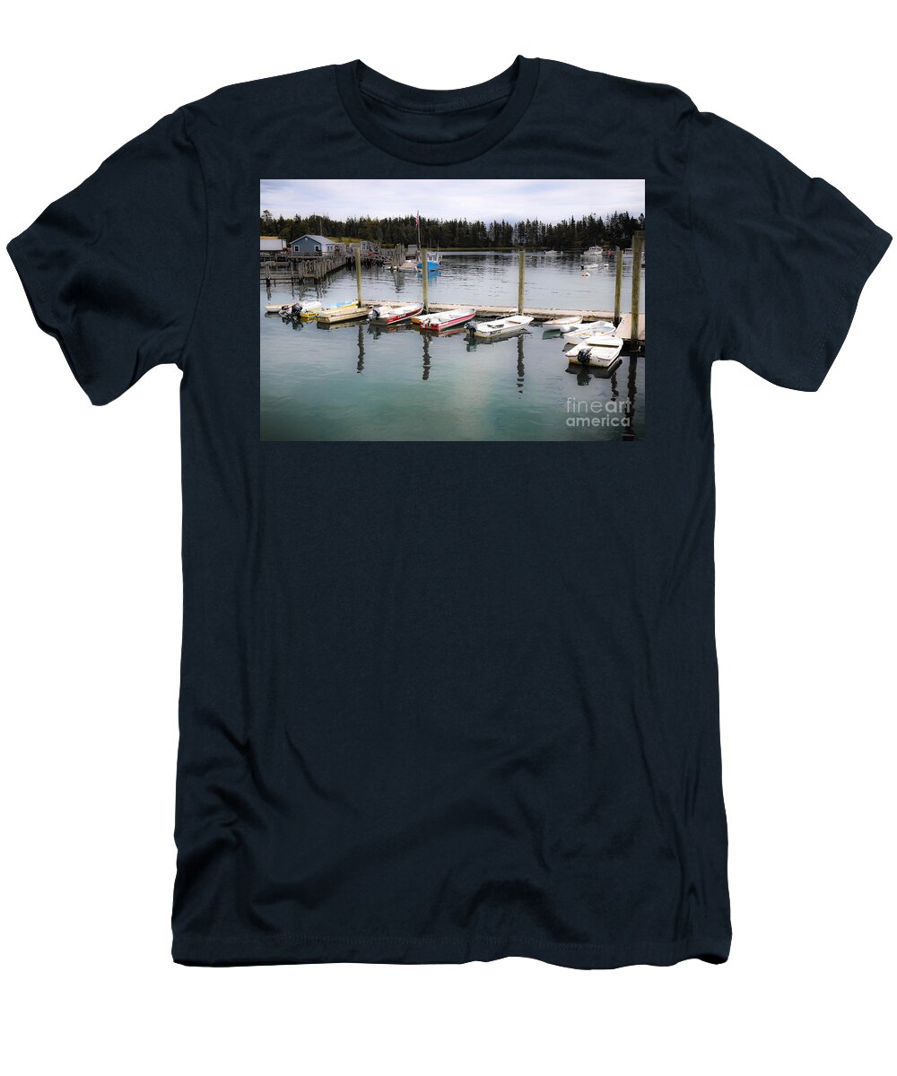 Dinghies T-Shirt featuring the photograph Owls Head Maine by Veronica Batterson