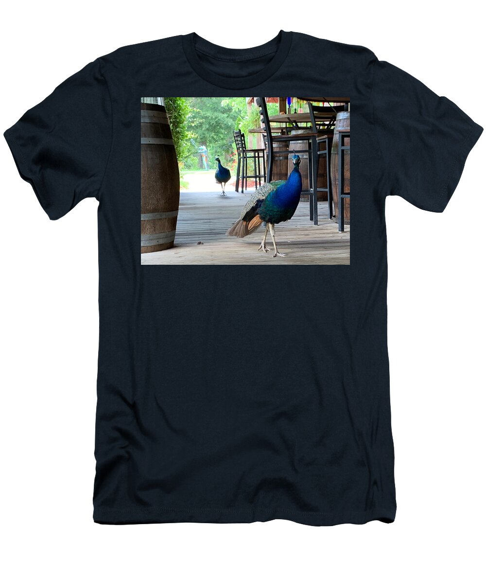 Nc T-Shirt featuring the photograph Peacock Patrol by Lee Darnell